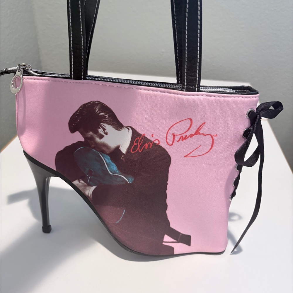 Ashley By 26 International Pink and Black Top-Handle Tote - Picture 3 of 12